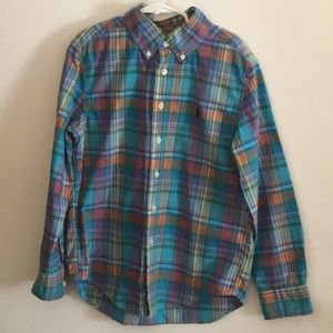 Ralph Lauren Boys Dress Shirt L/S Youth S(8)